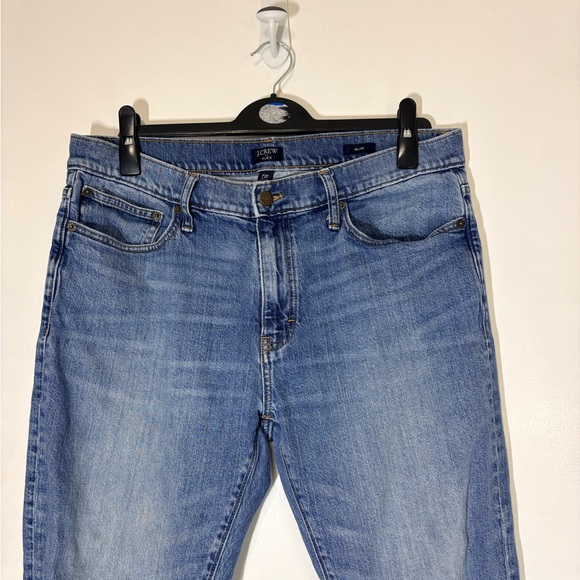 J.Crew Flex Slim Comfy Multipurpose In Medium Tinted Wash Denim Jeans Sz 36x32 - Picture 3 of 10
